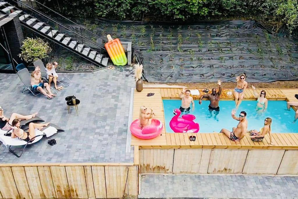 Buenas Noches Villa Standing Piscine & Wellness Boncelles Extérieur photo
